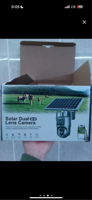 Cámara Solar Dual Lens