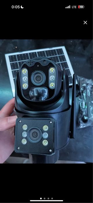 Cámara Solar Dual Lens