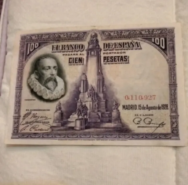 Billete 100 Pesetas Banco de España 1928