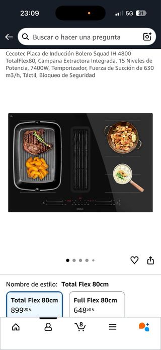 Placa Inducción Cecotec IH 4800