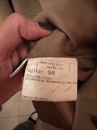 Cappotto medio lungo beige