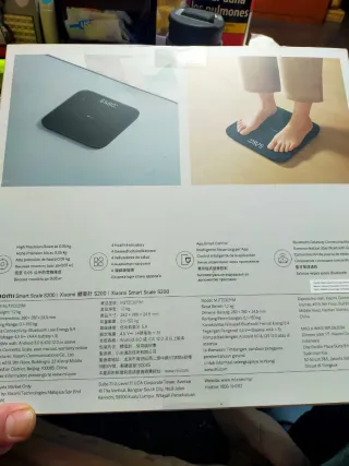 Báscula Xiaomi,con App,0,001-200Kg.PRECINTADA, GAR