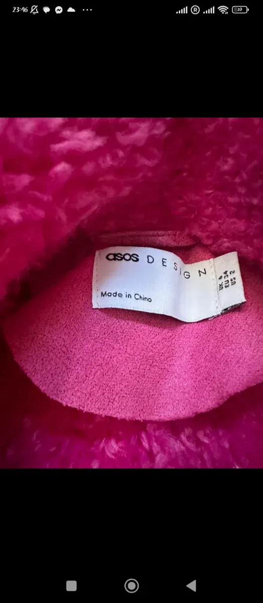 Chaqueta fucsia forrada talla S nueva