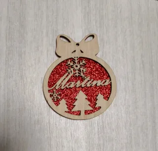 Pallina di Natale con nome personalizzato