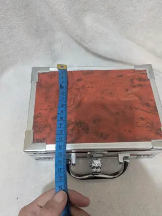 Set de maletines doble nacarado plateado