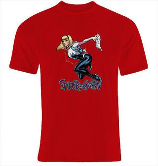CAMISETA GWEN SPIDER y mas super heroinas -TALLA S M L XL XXL XXXL SIZE nueva