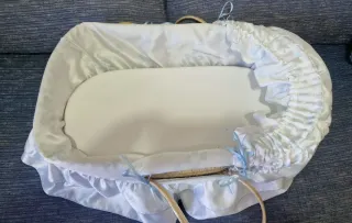 Capazo bebé mimbre clásico completo moises