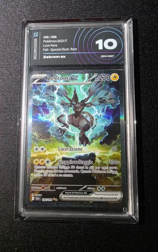 Zekrom EX 166/086 Pokémon 2025 IT Luce Nera