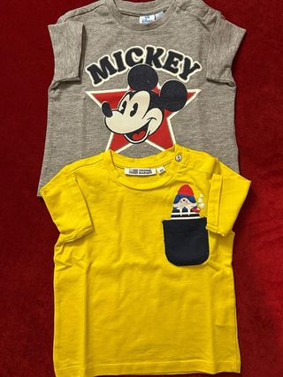 Set 4 magliette neonato manica corta