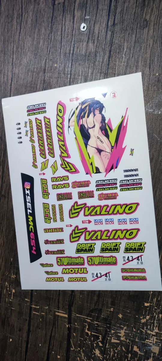 Stickers radiocontrol drift kits A4