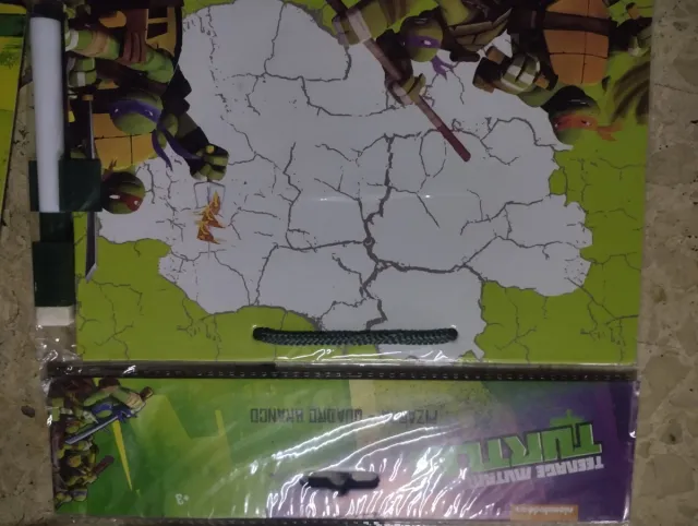 Pizarra Infantil Tortugas Ninja.