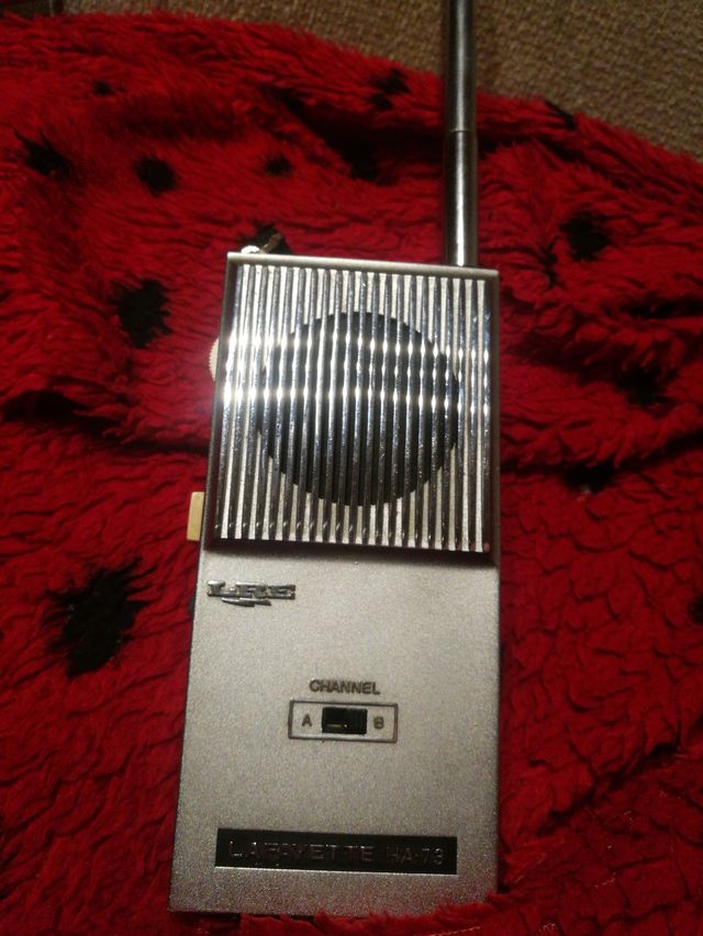 Walkie Talkie Funda Negra de cuero