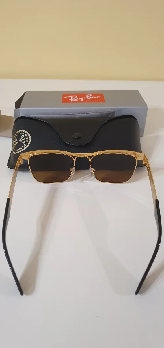 Ray-Ban Wayfarer Deluxe Doradas Verde 53mm