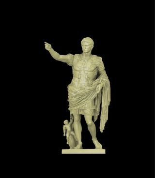 Busto Cesare Augusto 25cm Stampa 3D