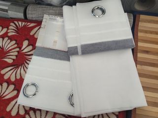 2 Tende Omar 140x280 Filtrante Panna /Grigio