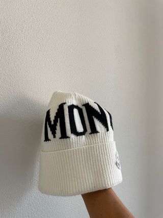 Berretto Moncler Bianco Nero