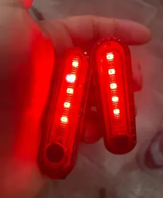 Coppia Luci LED Posteriori Bici