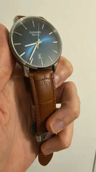 Orologio Cadisen Automatico Blu Sunburst Nuovo