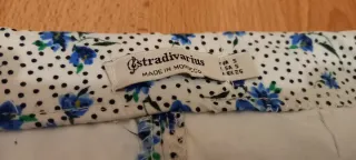 Falda fruncida estampada floral