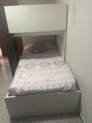 Litera Tren con armario y cajones