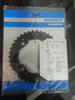 Plato Shimano Deore 38T 104mm