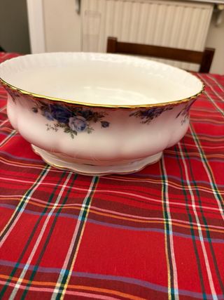 Royal Albert Piatto Decorativo Fiori Blu