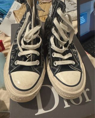 Zapatilla alta Converse x Dior size 38