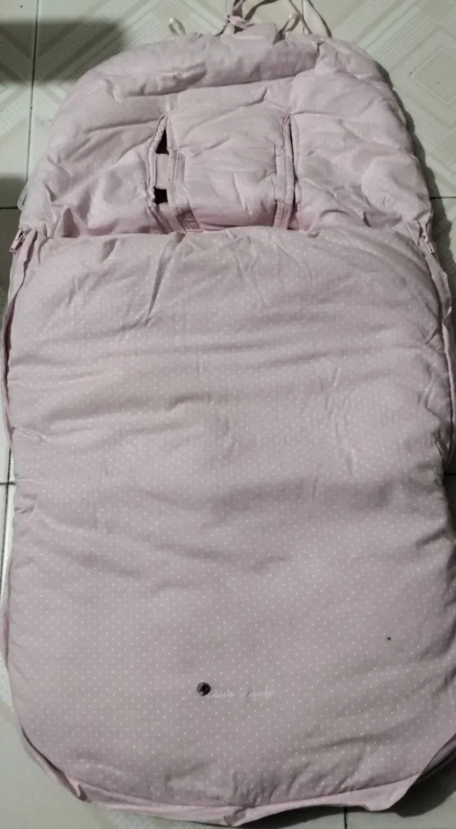 Saco para silla de bebé rosa