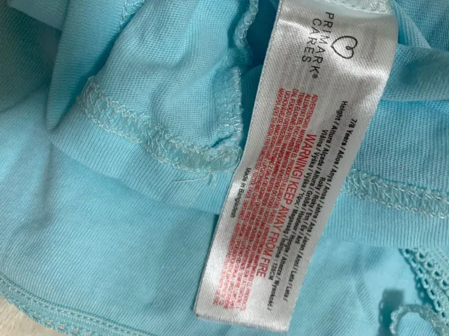 Confezione da 4 Magliette Intime per Ragazza 7-8 Anni Primark