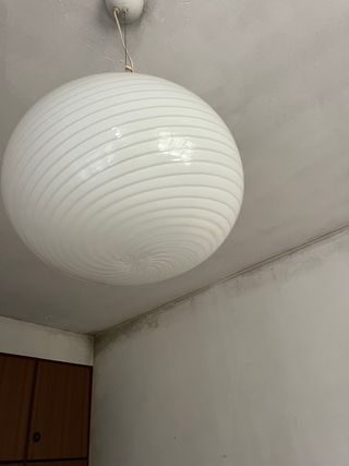 Lampadario Vintage Vetro Murano Anni '70 a boccia