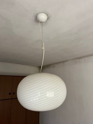Lampadario Vintage Vetro Murano Anni '70 a boccia