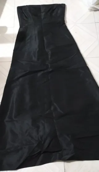 Vestido de fiesta negro largo