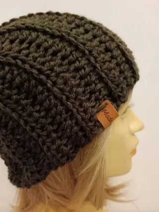 Berretto unisex chunky marrone