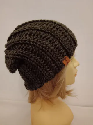 Berretto unisex chunky marrone