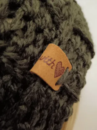 Berretto unisex chunky marrone