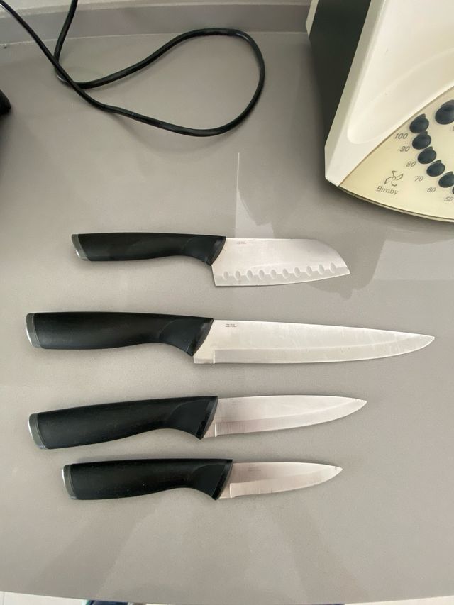 Kit 4 Facas Cozinha Tefal Usado