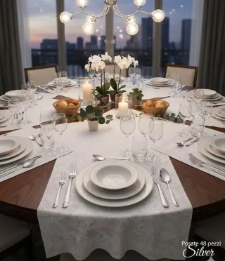 Set Posate DGBAVARIA 48 Pezzi Silver