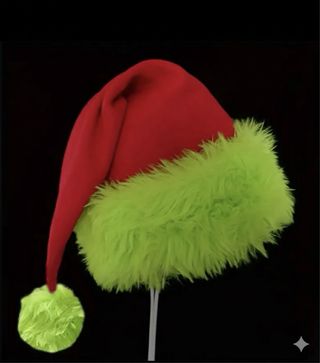 Cappello Babbo Natale Grinch Rosso e Verde