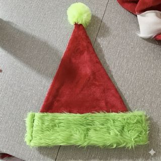 Cappello Babbo Natale Grinch Rosso e Verde
