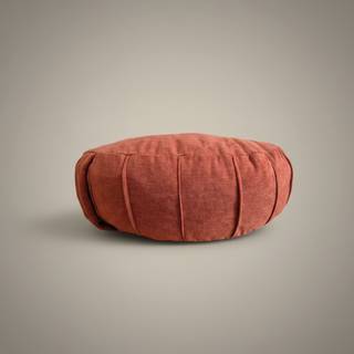 Cojín Yoga Media Luna Coral