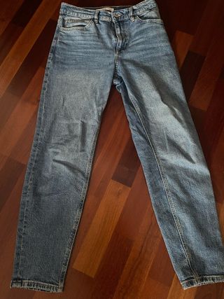 Vaqueros mujer azules