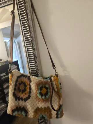 Borsa  beige multicolore