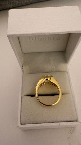 Anillo Plata Bañado en Oro