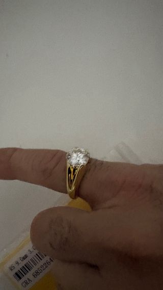 Anillo Plata Bañado en Oro