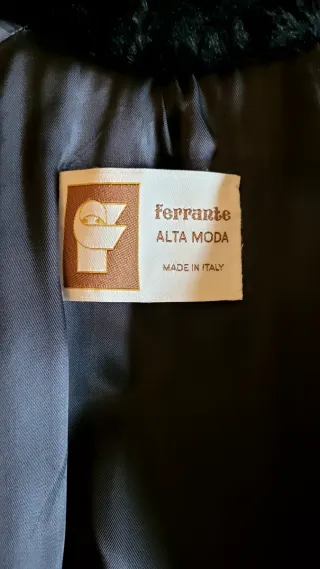 Cappotto Astrakan Nero