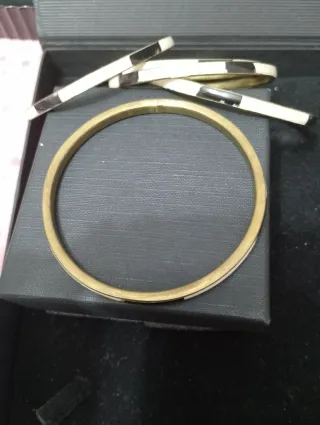 Lotto 5 bracciali vintage bianco e nero