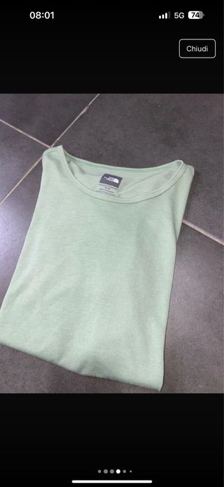 T-shirt The North Face verde taglia M