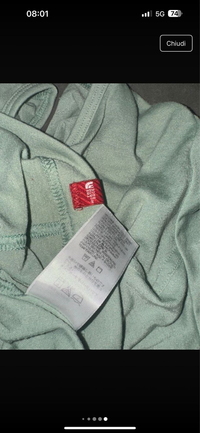 T-shirt The North Face verde taglia M