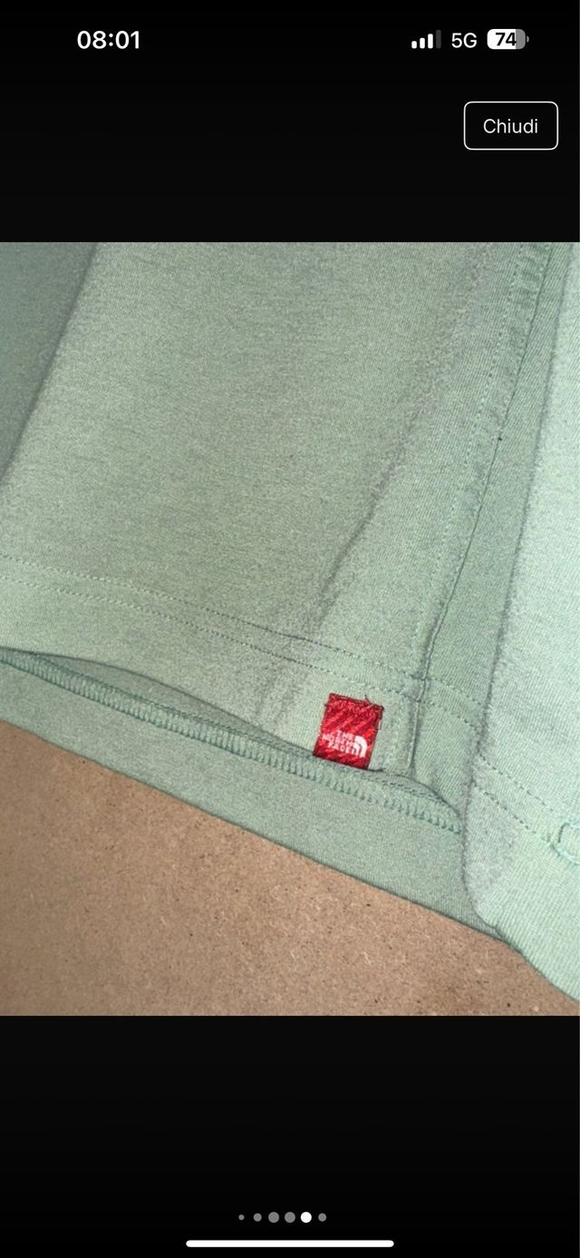 T-shirt The North Face verde taglia M