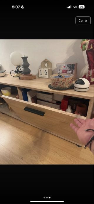 Mueble bajo TV madera
